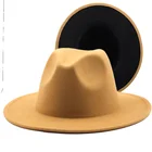 Новая женская и Мужская Лоскутная шерстяная фетровая шляпа с широкими полями в стиле унисекс в стиле Панамы, вечерние кепки в стиле CowboyHat
