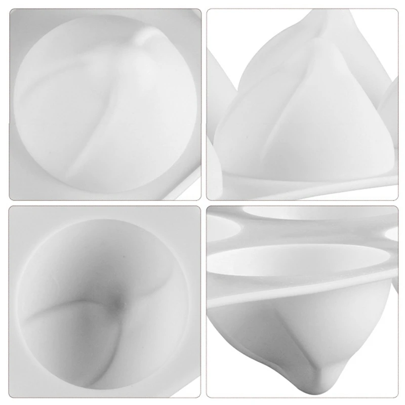 6 отверстий Рождественская шапка мусс силиконовая форма для выпечки в форме