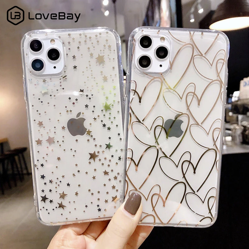 Чехол Lovebay для iPhone 11 12 Pro X XR XS Max 7 8 Plus чехол телефона с гальваническим покрытием
