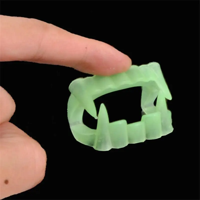 Новый светится в темноте Зубы вампира на Хэллоуин Монстр оборотень зомби клыки