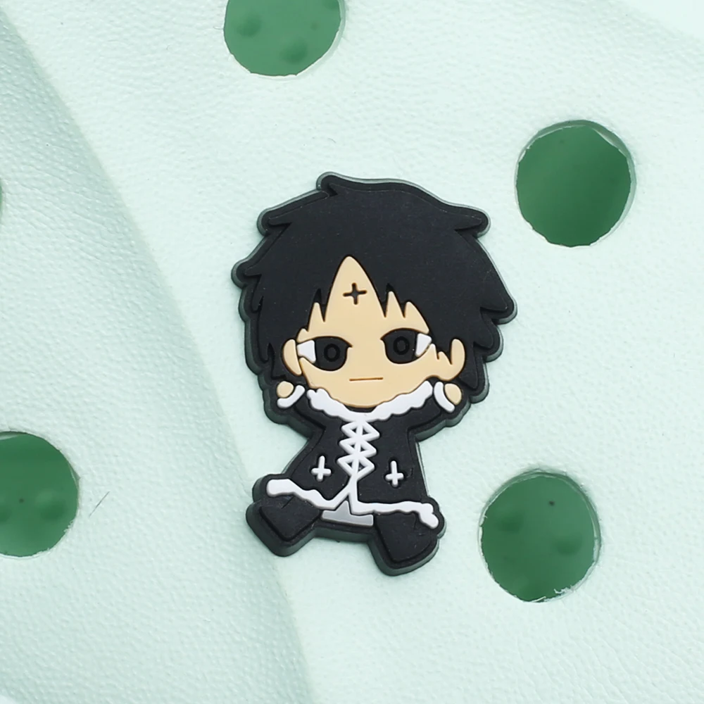 1pcs Japanese Manga Shoe Charms Hot Anime Job hunters PVC Shoe Accessories Decoration Fit Croc Jibz Party Kids Gifts