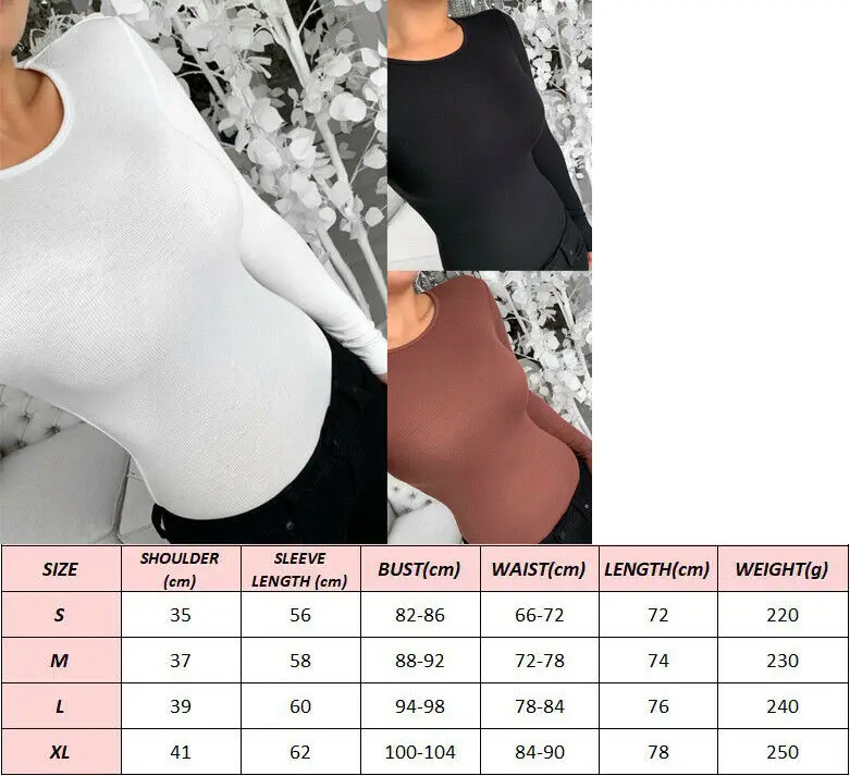 Осенняя модная женская блузка сексуальный Облегающий комбинезон Топы боди