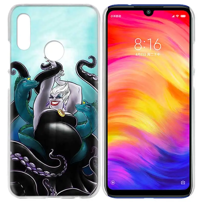 Чехол для Xiaomi Redmi Note 7 7A фотоаппаратов моментальной печати 7S 6 6A 5 Y3 K20 mi 8 до 9 лет CC9 CC9E A1 A2 A3 играть F1 Lite Pro Plus Урсула, Русалочка - Цвет: 08