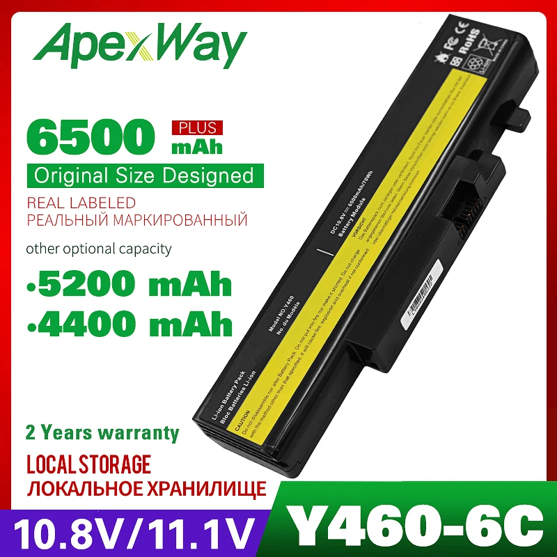 Аккумулятор 10 8 В для ноутбука LENOVO IdeaPad B560 Y560 Y460 V560 Series 57Y6567 57Y6568 57Y6440 L09N6D16 L09S6D16 L10S6Y01
