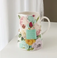 Colorful Roses Керамическая идиллическая Роза яркого цвета узор горшок для воды/чайник/кувшин/ваза для цветов - Цвет: Colorful Roses