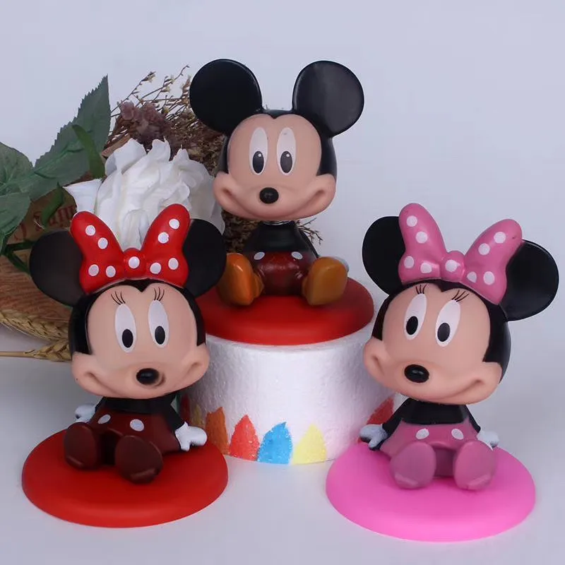 3 шт. Disney Микки Мышь Минни фигурка героя игрушки Фигурки ПВХ Модель Коллекция для