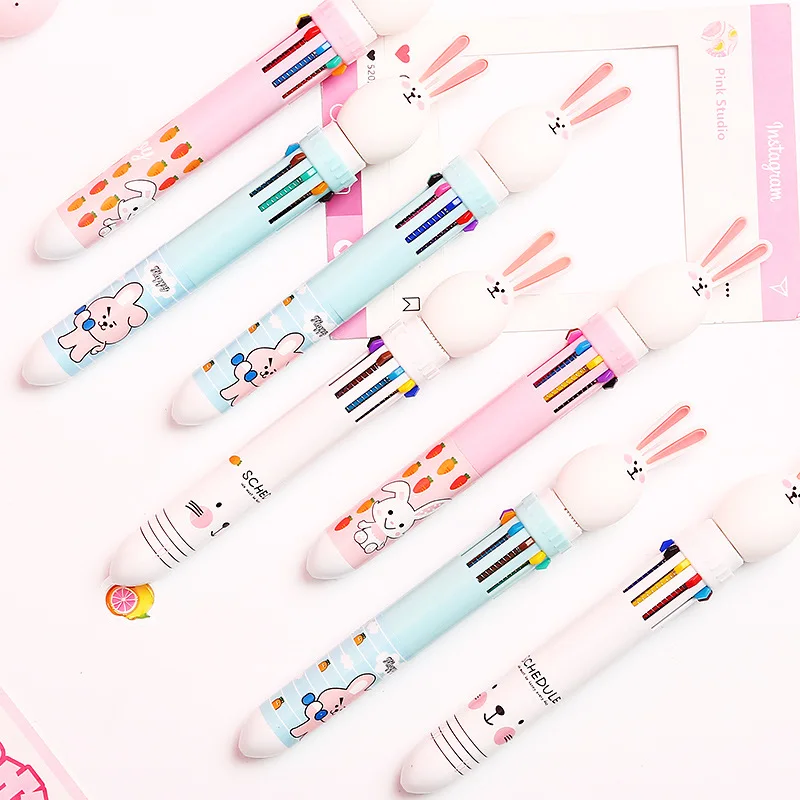 1627 шариковая ручка с милым Кроликом десять цветов креативная Волшебная