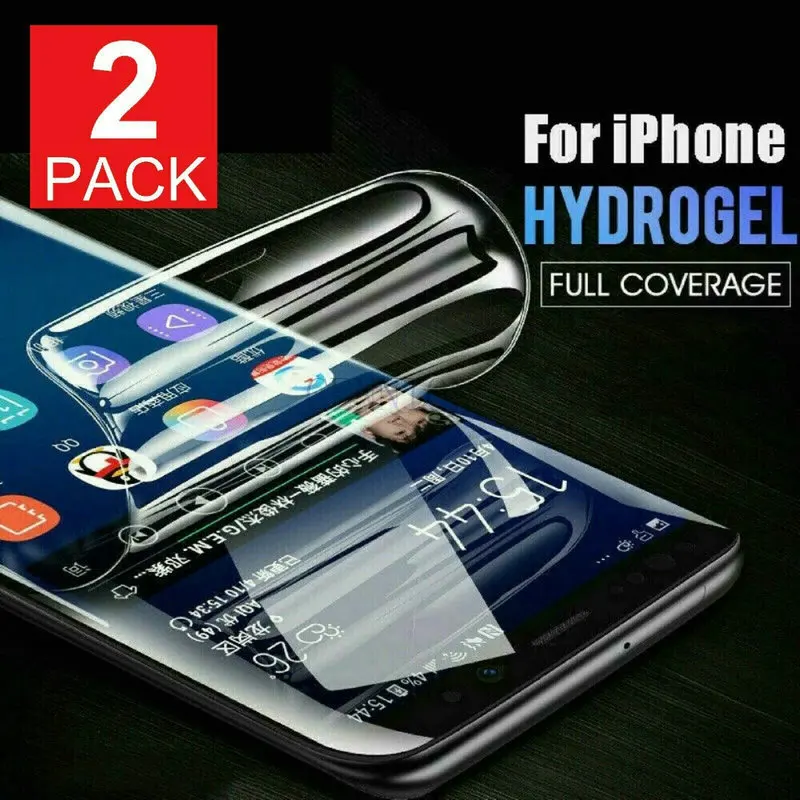 

2in1 Retail Package clear matte Hydrogel Film Screen Protector for iPhone 12 mini 5.4 pro 6.1 pro max 6.7 XR XS X 200pcs