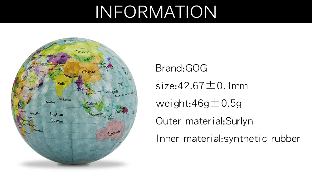 Бесплатная доставка 3 шт./лот шары карты Цветные мячи для гольфа тренировочные