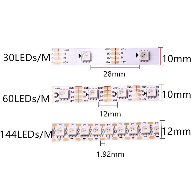 Светодиодная ленсветильник WS2813Led с индивидуальной адресацией WS2813 пиксельные