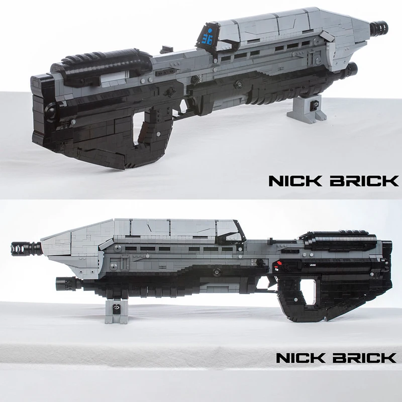Строительный блок для сборки автомата Creator MOC Star Военная серия Halo MA5D игрушки