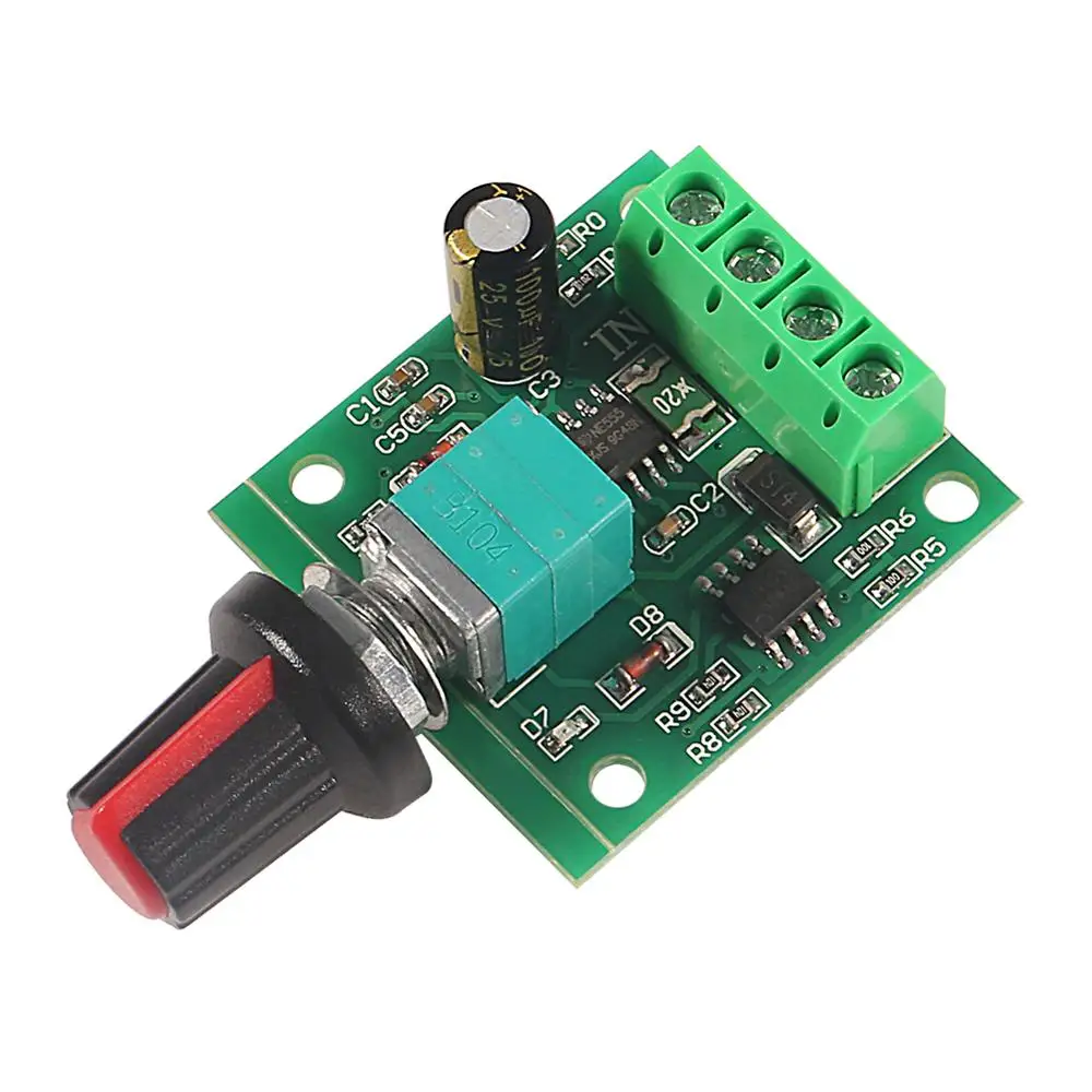 DC 1.8V 3V 5V 6V 12V 2A ШИМ регулятор скорости вращения двигателя Низковольтный