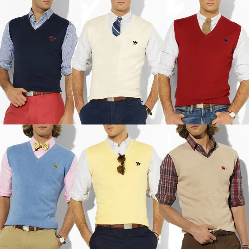 Мужская трикотажная рубашка-поло с V-образным вырезом | одежда