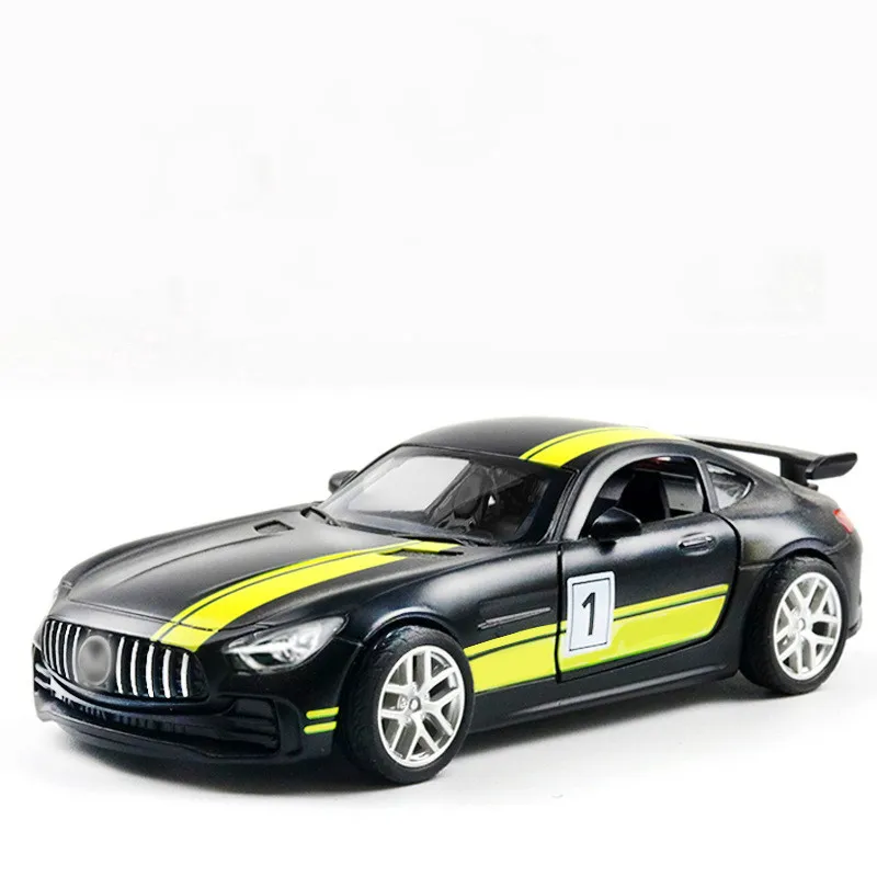 Модель гоночного автомобиля из сплава в масштабе 1:32 игрушка для Mercedes Benzs AMG GTR