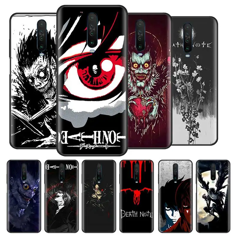 

Death Note Anime Cases For Xiaomi Redmi Note 9S 8 8T 9 7 K30 Pro Black Soft Silicone Phone Coque 9i 9C 9A 8A 7A Capas