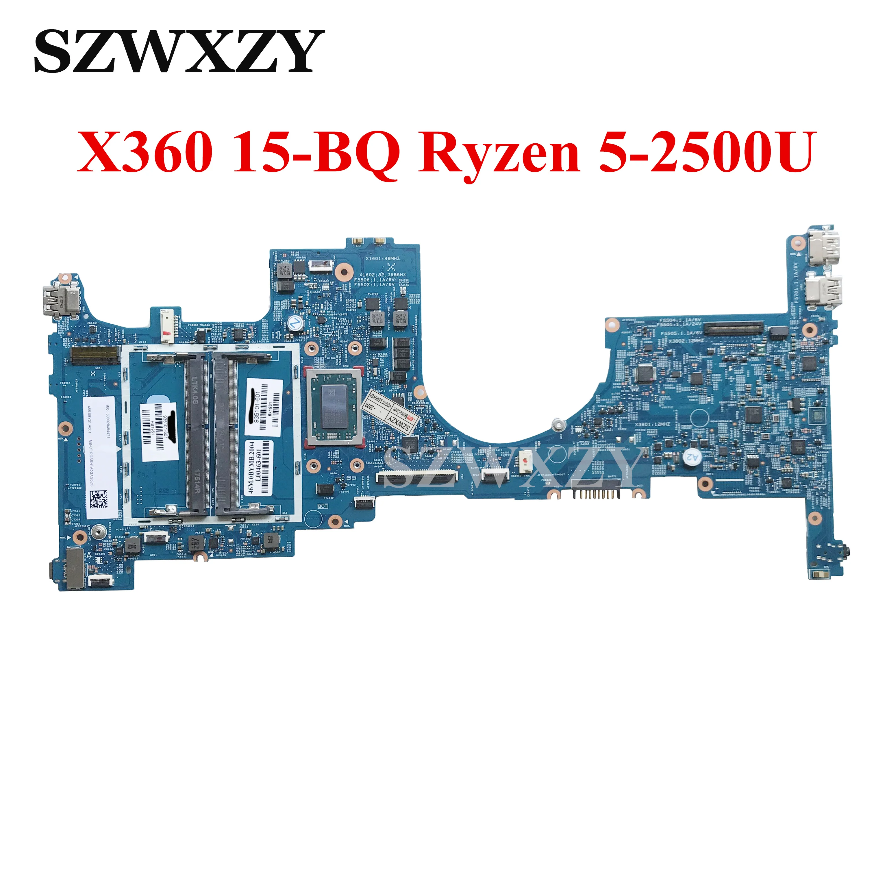 Материнская плата для ноутбука HP Envy X360 15 BQ Series 935101 601 001 448.0BY10.0011 AMD Ryzen 5 2500U