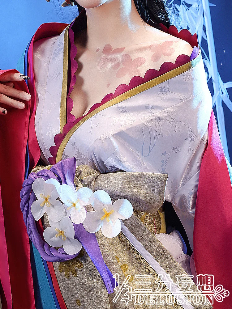 COSMART игра Onmyoji SP Ka Cyou Fuu Ge Tsu Huaniaojuan кимоно платье Косплей Костюм Хэллоуин костюм для