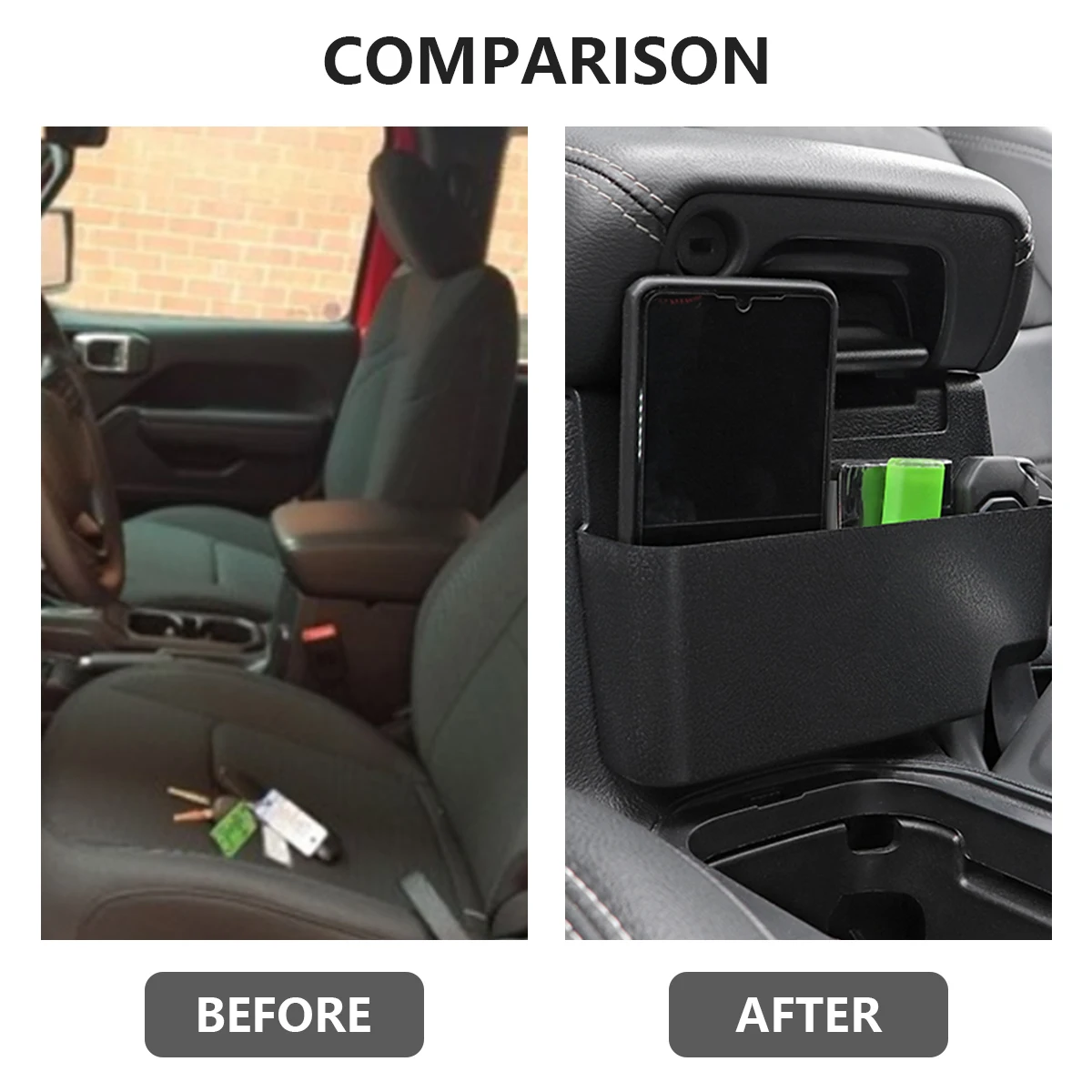 JEEP Gladiator JT Trucks 2020-2021 Armrest Organizer Tray Center Console Hanging Box for Wrangler JL and JLU 2018-2021 | Автомобили и