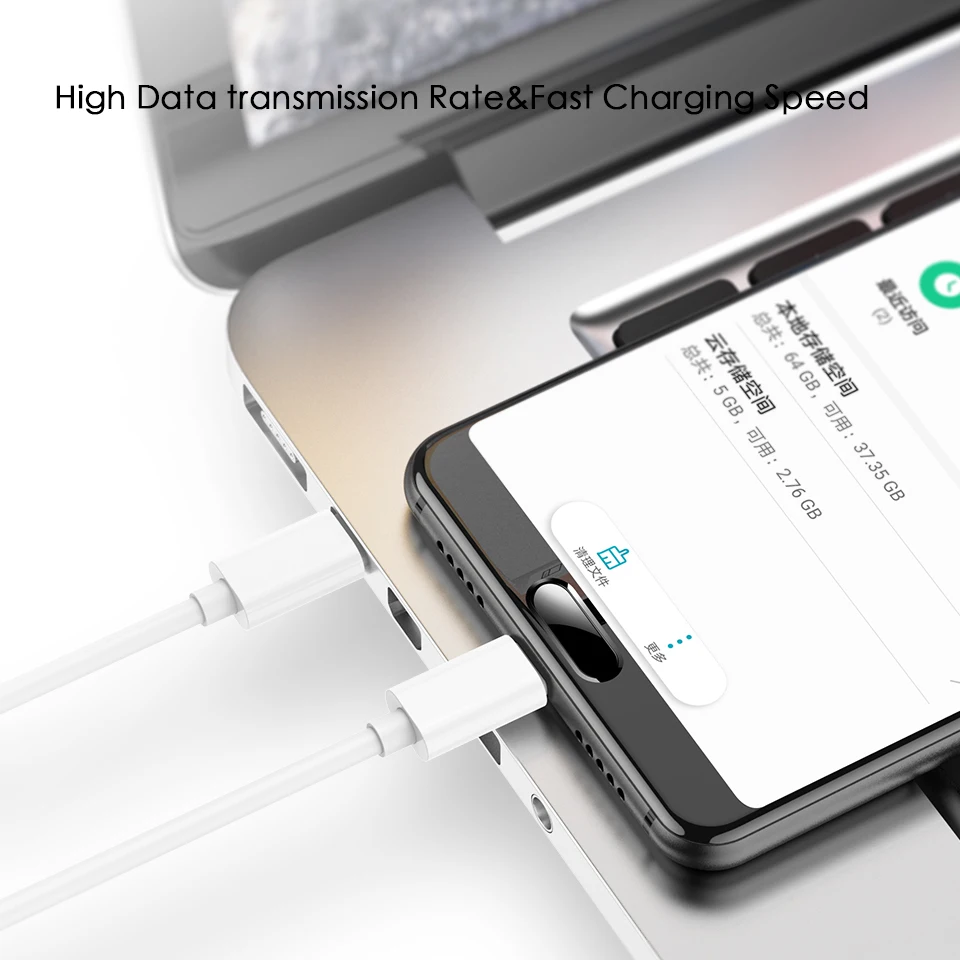 Кабель usb type C для usb type-C PD 60W QC3.0 3A кабель для быстрой зарядки и передачи данных для huawei samsung Galaxy S9 S10 Macbook air pro
