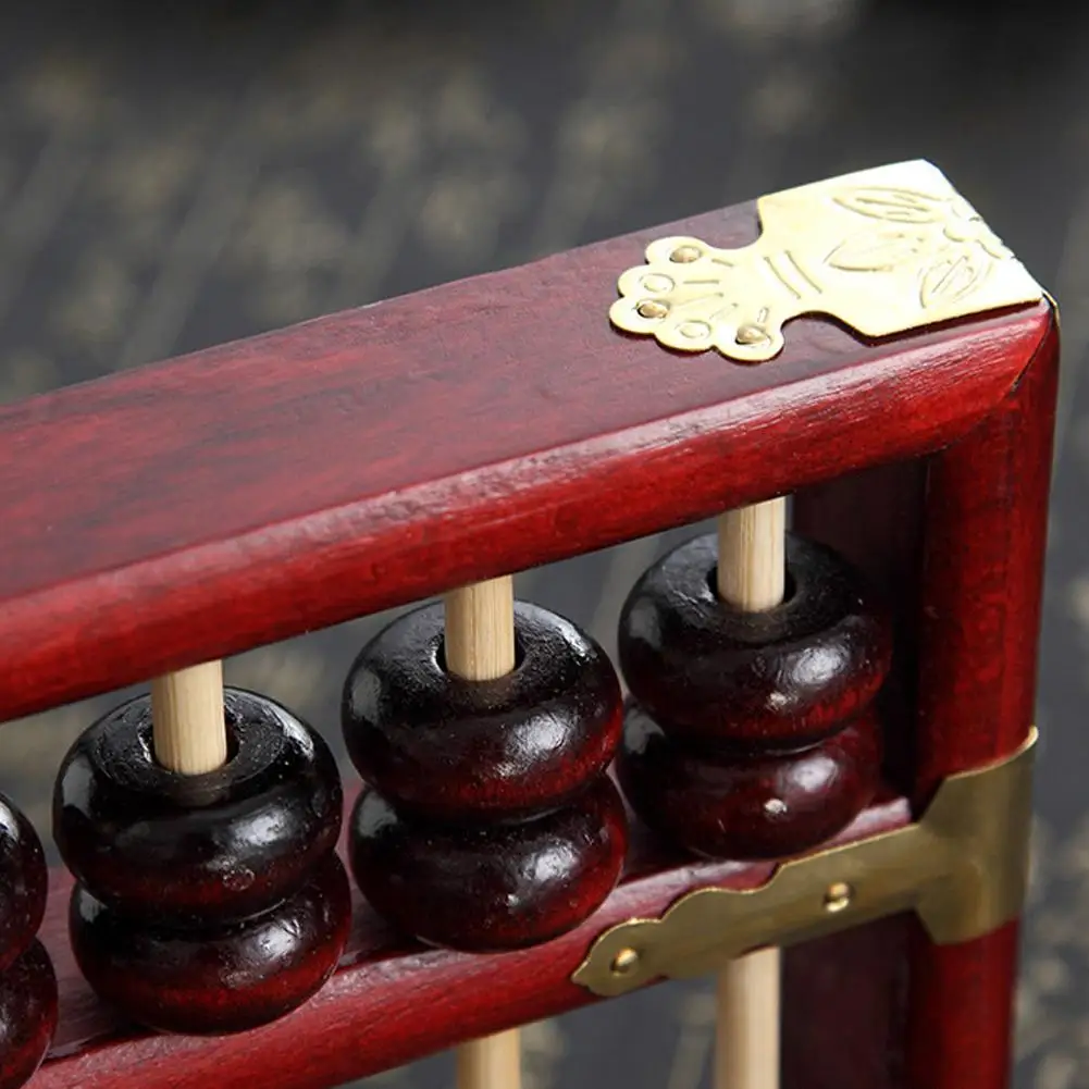 Новый 17 Колонка калькулятор деревянный счеты заклепки дизайн общая полировка