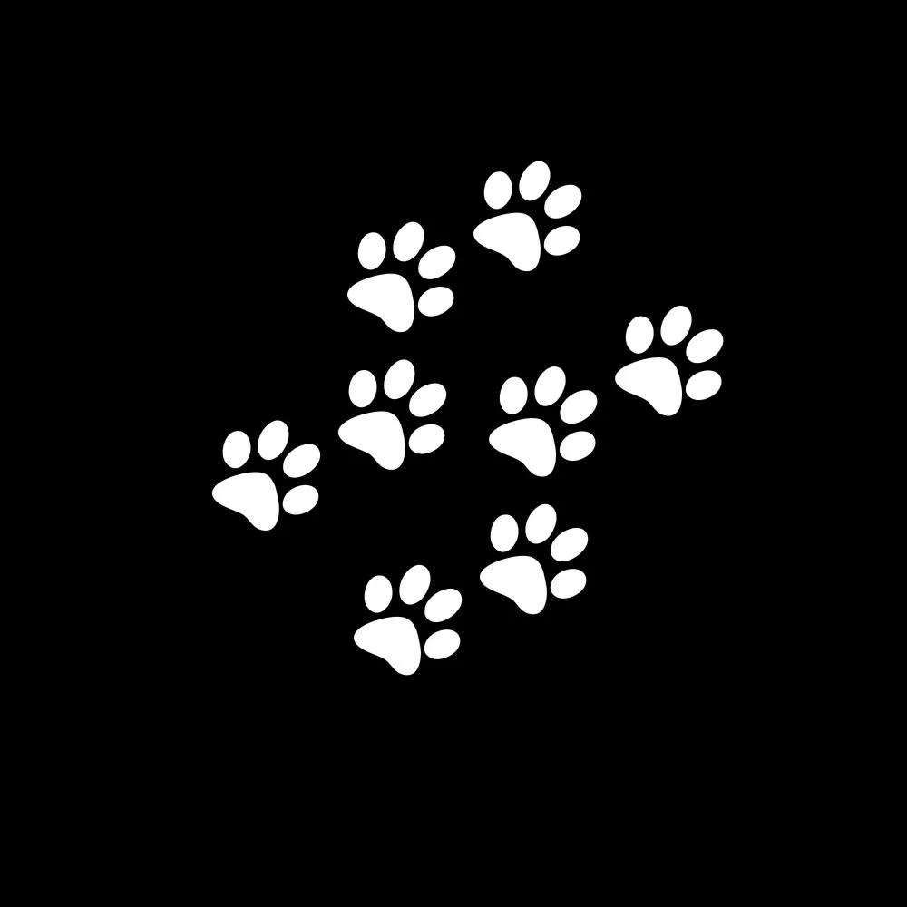 

Car Sticker Cat Paw Print Vinyl Motorcycle Decoration Sticker Water-proof Sun-proof 11*11cm Car Stickers