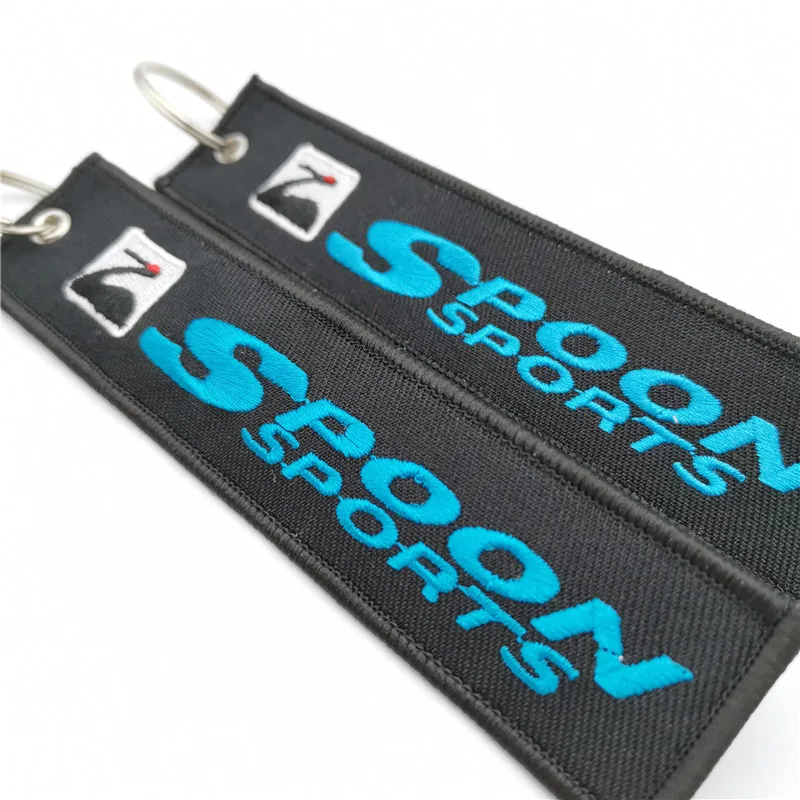 Брелок JDM с вышивкой держатель для ключей автомобиля мотоцикла ложки спорта HONDA