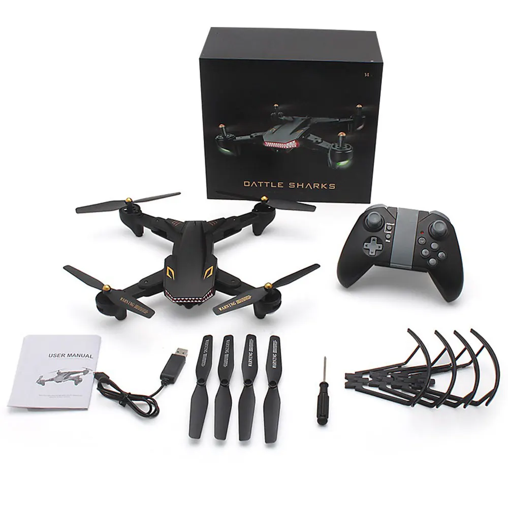 XS809 Wifi FPV Foldable quadcopter RC Drone with 2.0MP Wide Angel Camera Helicopter Mini Aircraft Kid's Toys dron drones | Электроника