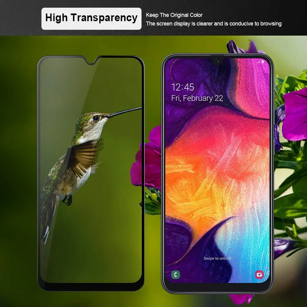 5D 9H HD защитная пленка для экрана из закаленного стекла samsung Galaxy A50 A80 A60 A10 A70 A40 A20 M30