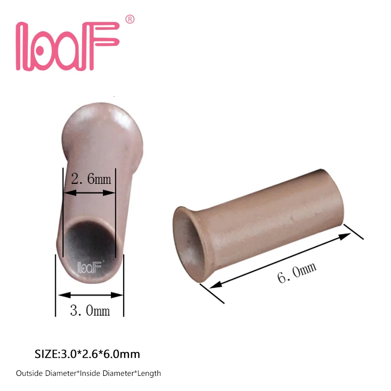 Палочки для наращивания человеческих волос LOOF 1000*3 0*2 6 мм медные микро-кольца