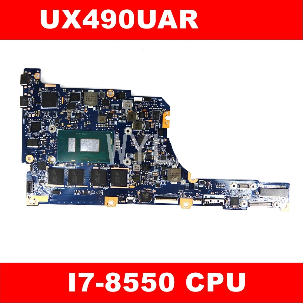 UX490UAR i7 8550 Процессор материнская плата REV2.0 для ASUS UX490U UX490UA Zenbook 60NB0E10 MB2050 Бесплатная