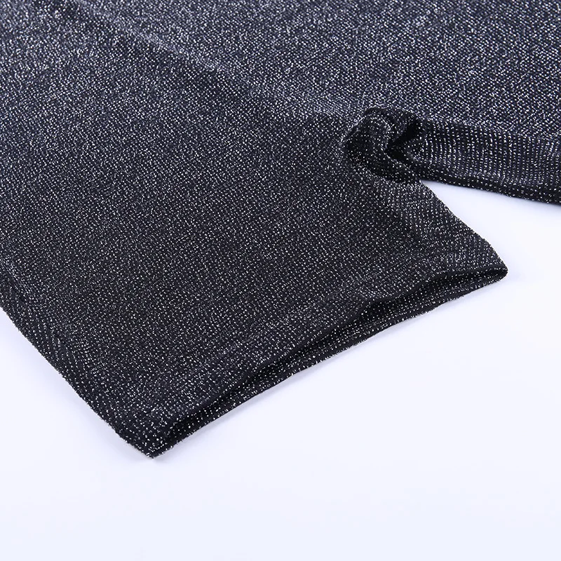 

Summer New European and American Sexy Women's Black Gold U Collar Sleeveless Pair Shorts