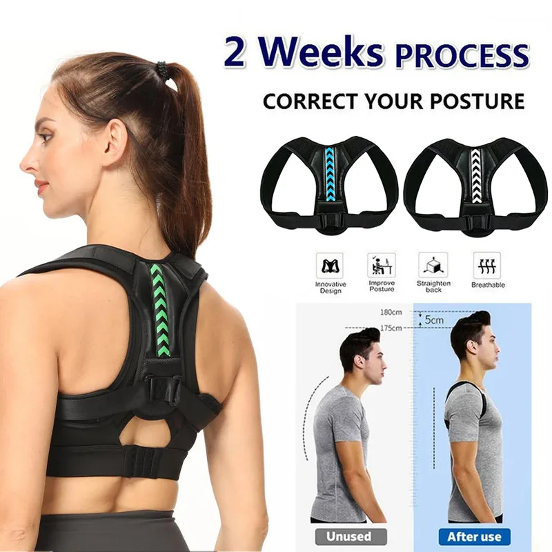 

Posture Corrector Belt Adjustable Sport Back Brace Support Reshape Men Women Clavicle Spine Back Shoulder Lumbar Correction Hot