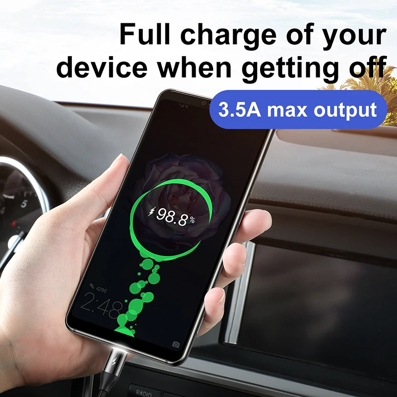 Baseus 3 в 1 USB кабель для iPhone Micro Type C Android мобильный телефон магнитный светящийся