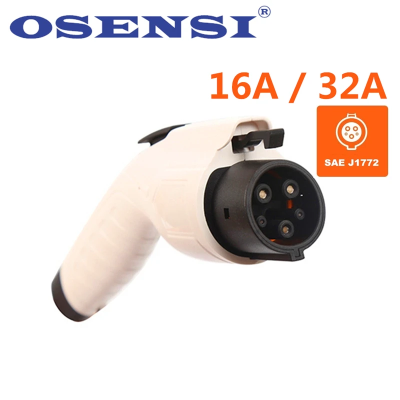 Штепсельная Вилка OSENSI 16A 32A SAE J1772 тип 1 гнездовой разъем EV для электромобиля
