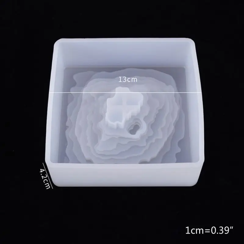 

Crystal Epoxy Resin Mold Flower Pot Casting Silicone Mould DIY Craft Making Tool