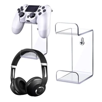 wall mount controller rack video game handle bracket headphone stand holer compatible with ps3ps4ps5