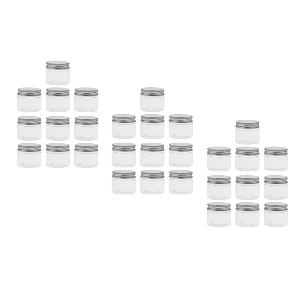 30 упаковок пустых косметических контейнеров круглые банки для образцов теней