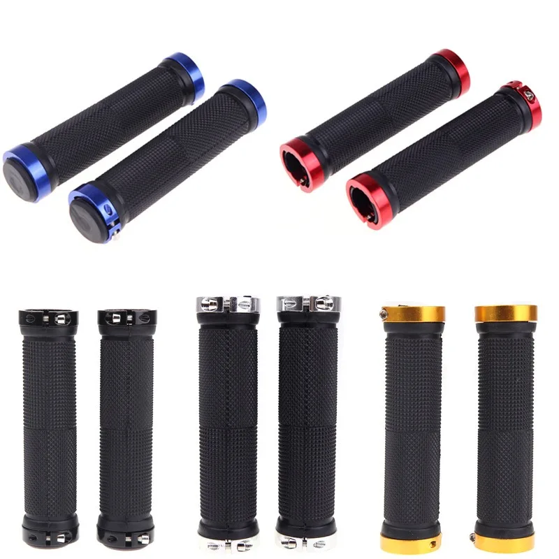 

2 Pieces/1 Pair Mountain Bike Handlebar Cover Handle Road Bike Bicycle Mountain Smooth And Soft Rubber Non-slip Handlebar Lock