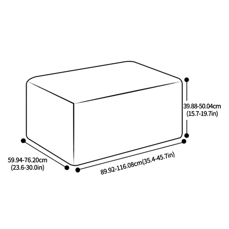 

Rectangular Stool Ottoman Covers Printed Sofa Foot Rest Protective Cover Spandex All-inclusive Footrest Stool Protector