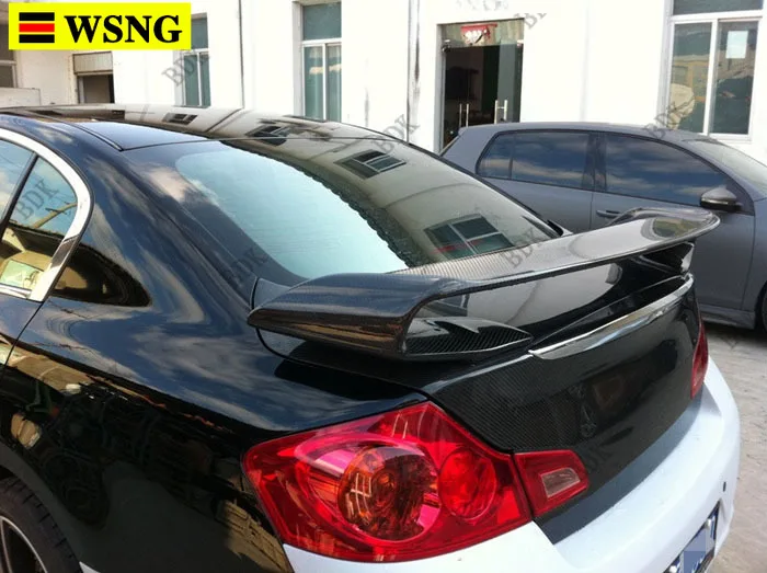 Задний спойлер из углеродного волокна для Infiniti G35 G37 4 двери GTR R35 2007-2010 | Автомобили