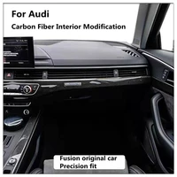 suitable for audi a4 a5 q5l carbon fiber interior modification for a6 cen wood center console panel door panel decoration