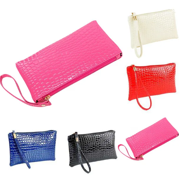 Женский крокодиловый кожаный клатч сумка Кошелек для монет bolsas femininas de marcas famosas 2019