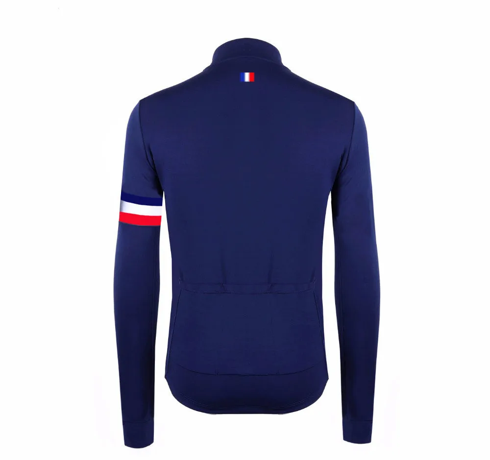 Вело-куртка мужская зимняя с длинным рукавом и флисовой подкладкой | Спорт