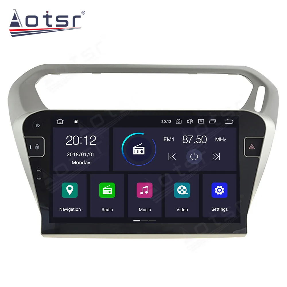 Android 10 PX5/PX6 Автомобильный плеер GPS-навигация для Peugeot 301 2013-2016 автомобильное радио