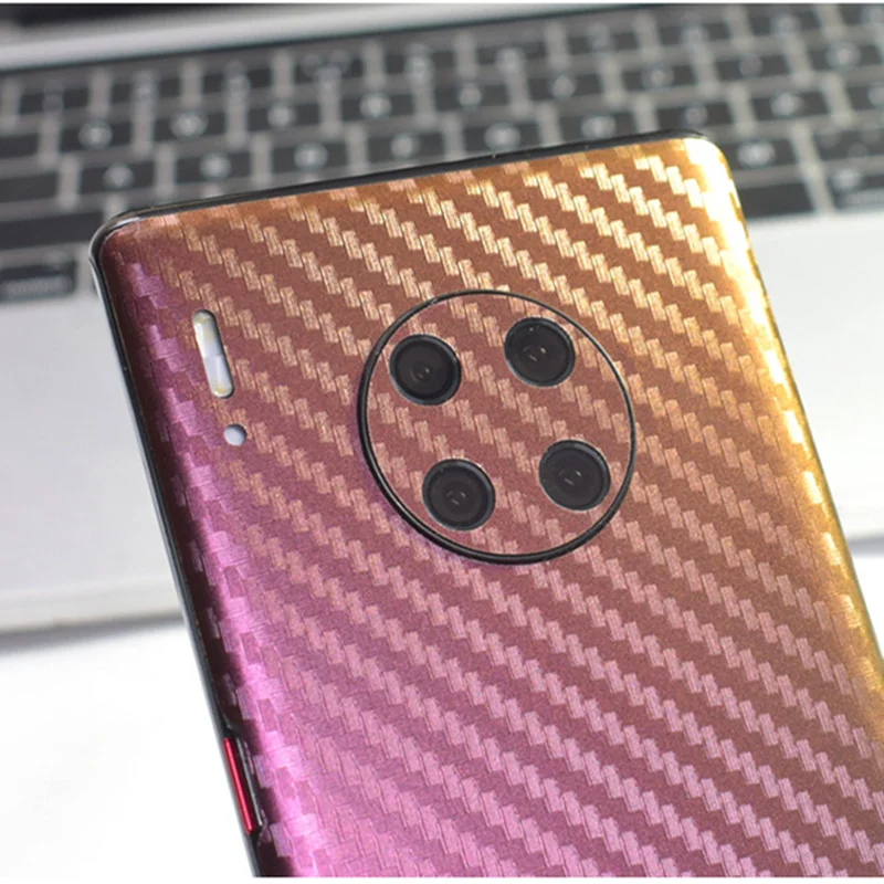 3D углеродного волокна изменить цвет кожи Защитная пленка наклейка для huawei mate10 20