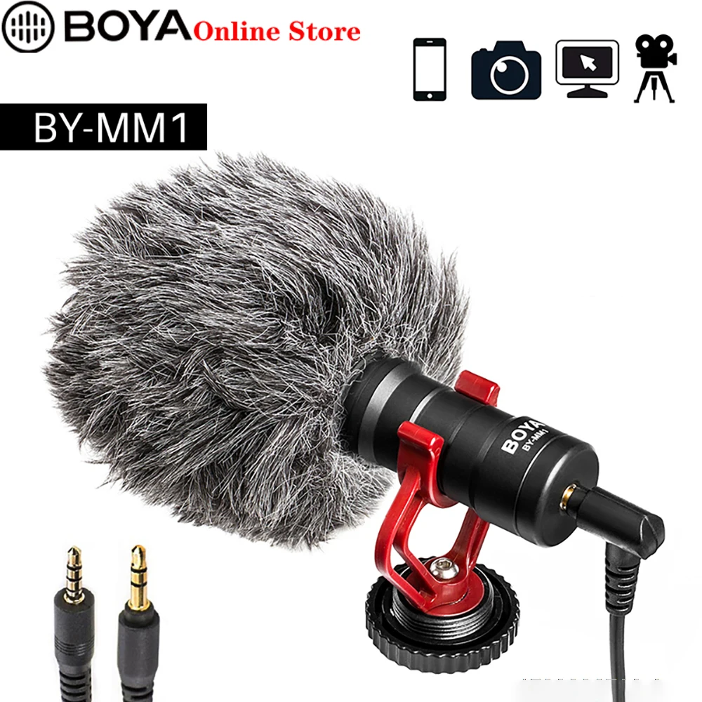 

BOYA BY-MM1 конденсаторный микрофон для пения, диктофон для видеосъемки, телефон, аудио для компьютера