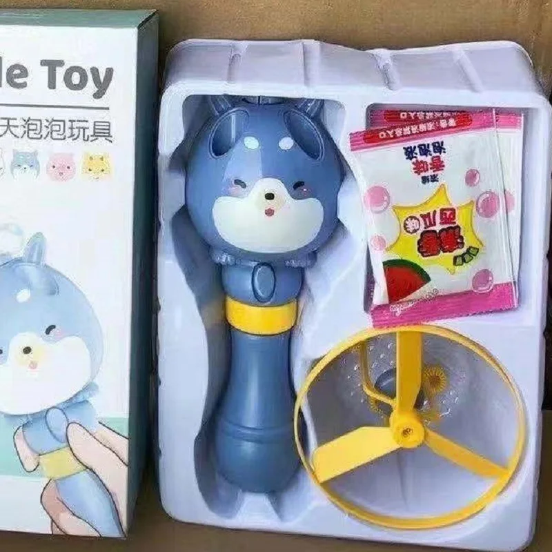 

New Bamboo Dragonfly Bubble Machine Summer Outdoor Flying Soap Bubbles Toys For Children Baby Bath Toys Cute Animal Girl Gift