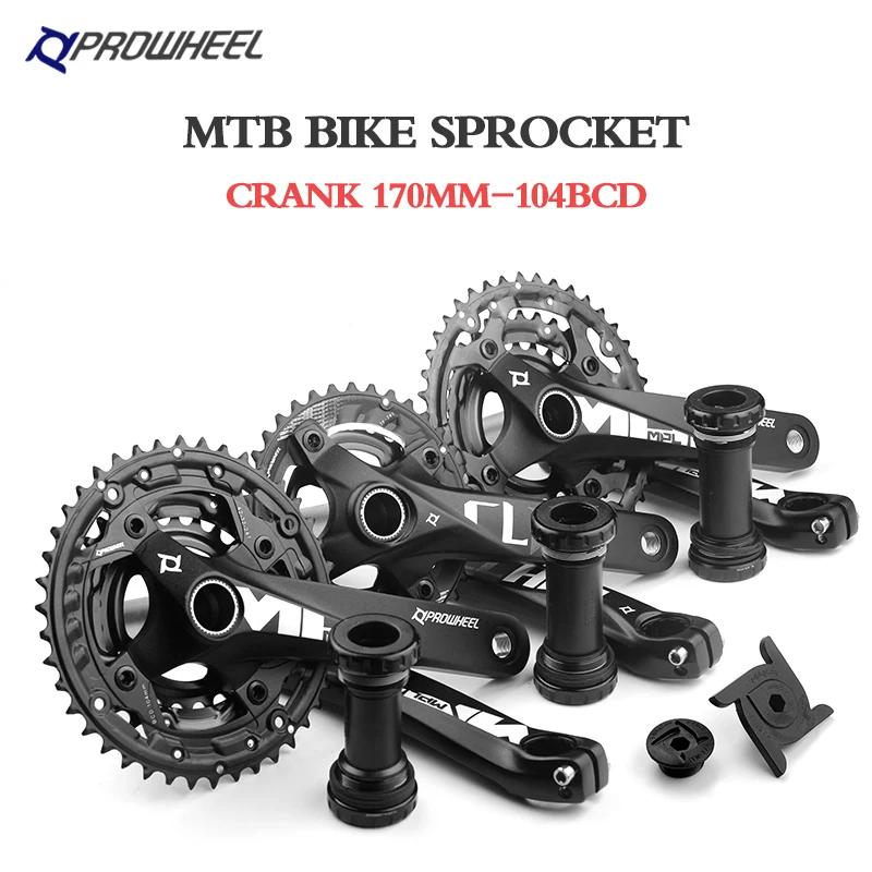 

Комплект Шатунов PROWHEEL, 10/11 скоростей, 36-26T, 42-32-24T, 170 мм