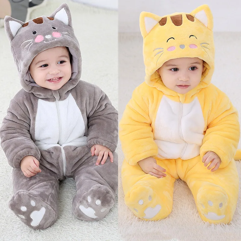 Детский комбинезон унисекс костюм для новорожденных зимняя толстовка с