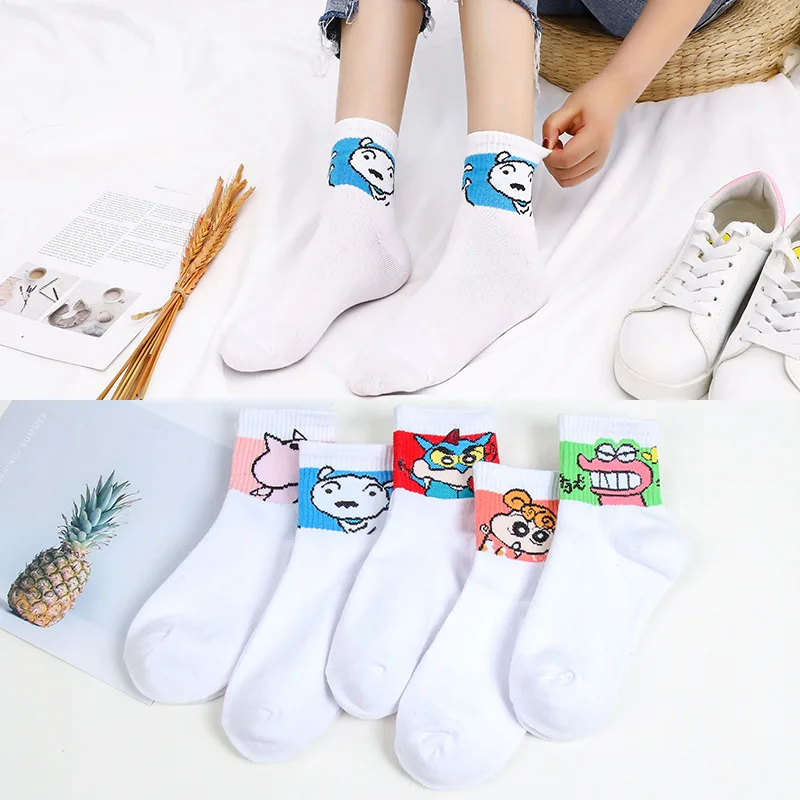 Женские хлопковые короткие носки с героями мультфильмов Обувь для косплея Аниме